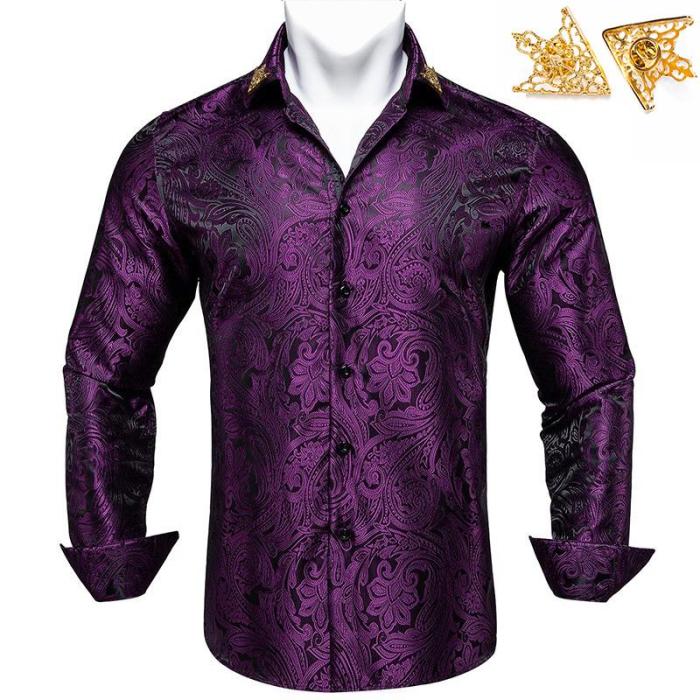 Royal purple mens dress shirts