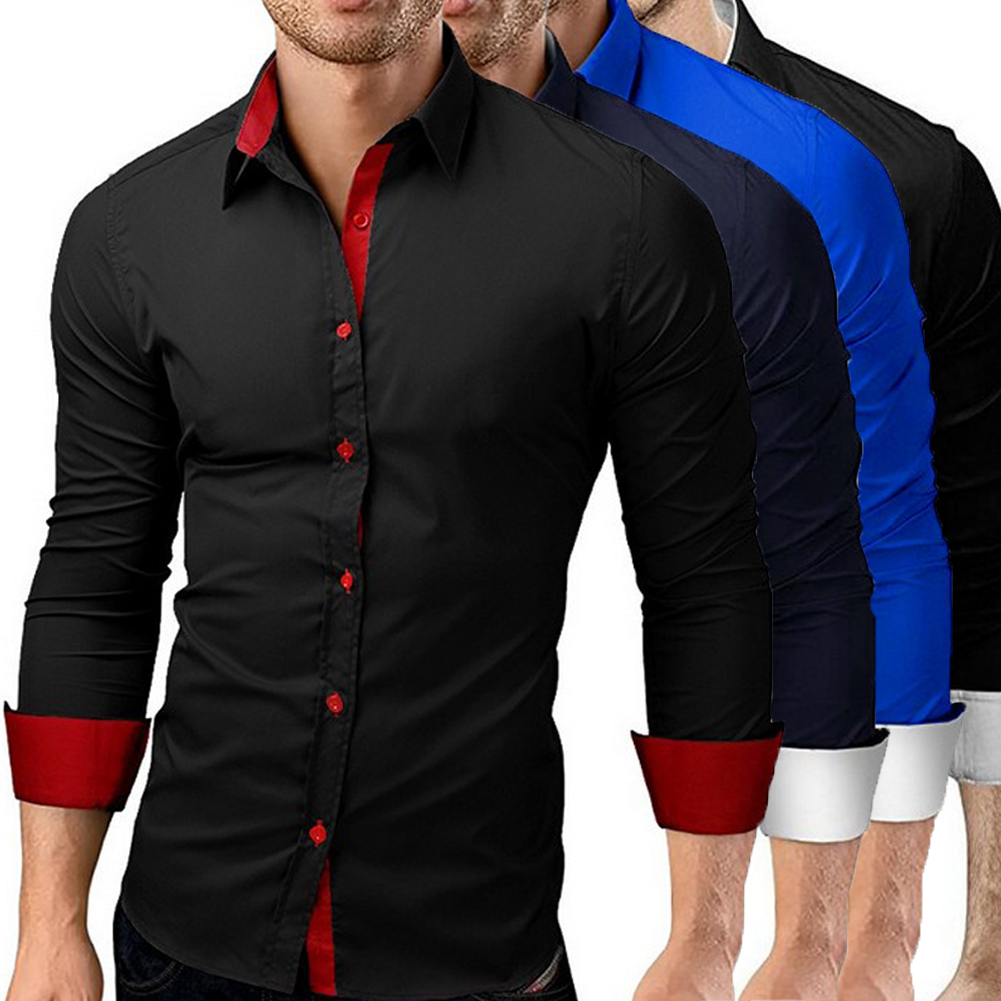 Mens dress shirts solid colors