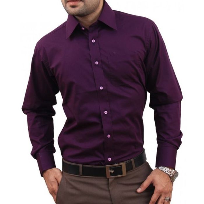 Royal purple mens dress shirts