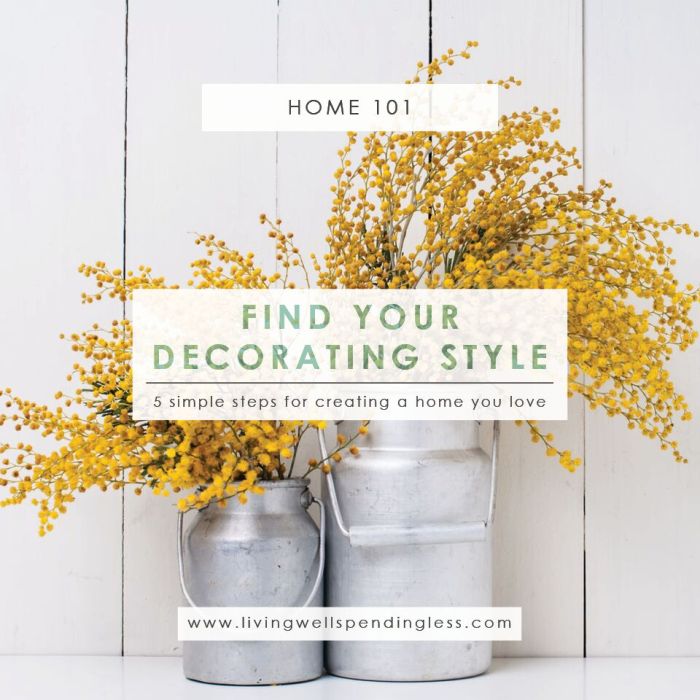 How to develop your own decorating style