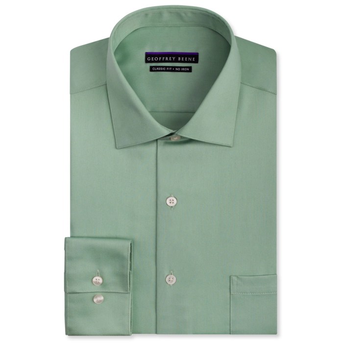 Apple green mens dress shirt