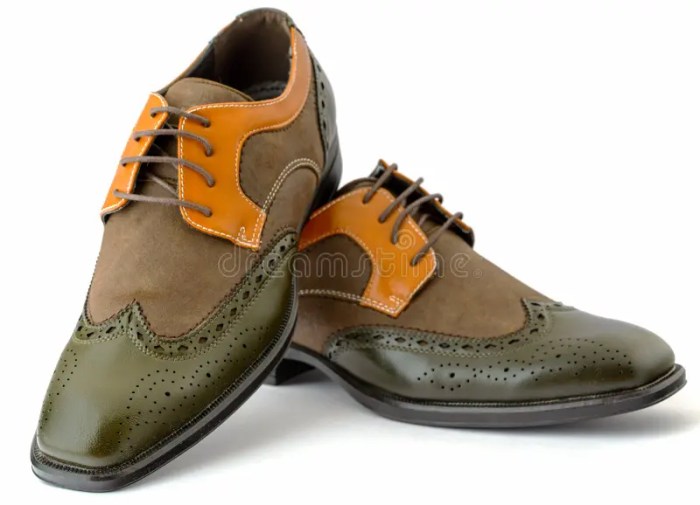 Mens spectator dress shoes