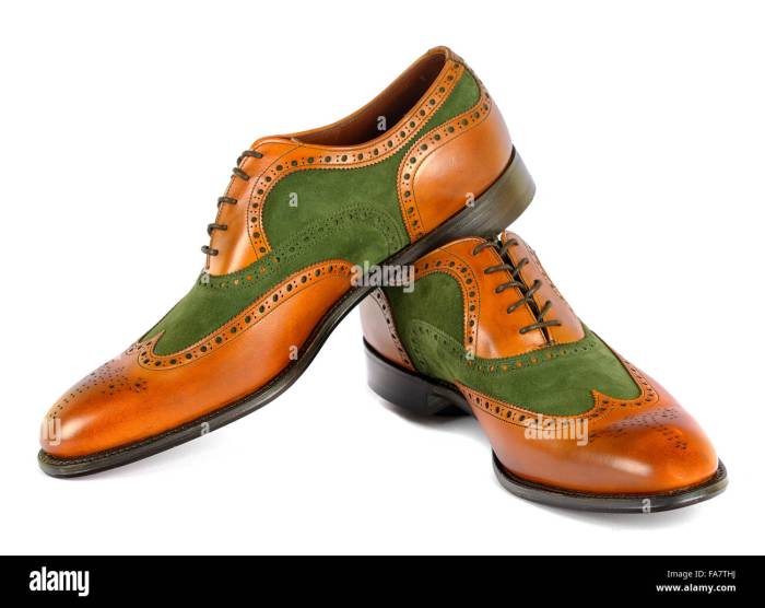 Mens spectator dress shoes